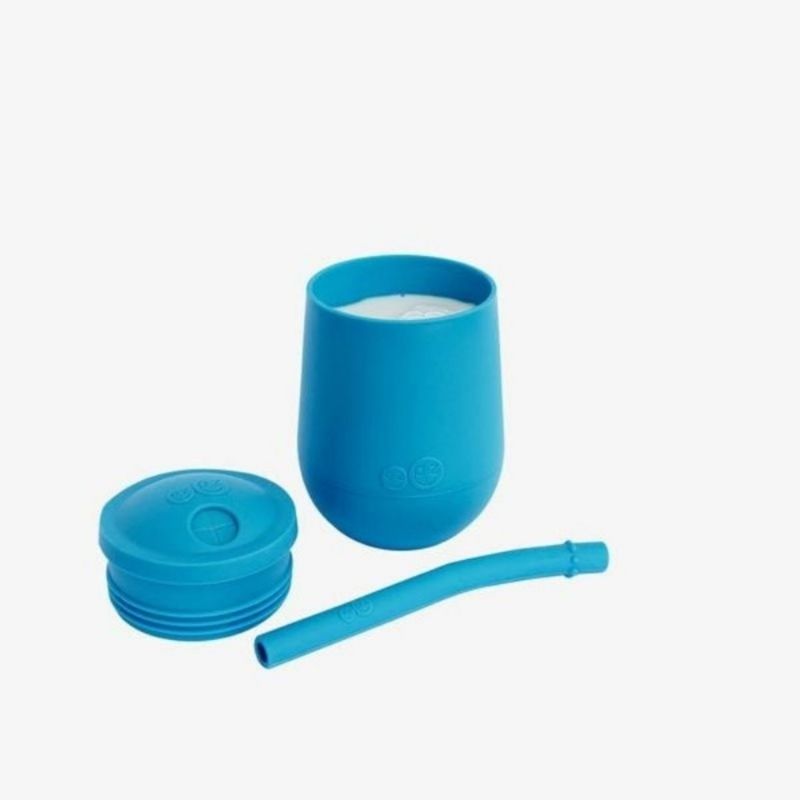 Mini Cup + Straw Blue