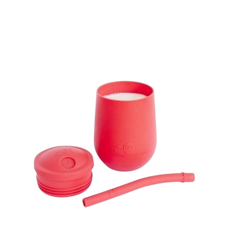 Mini Cup + Straw Coral