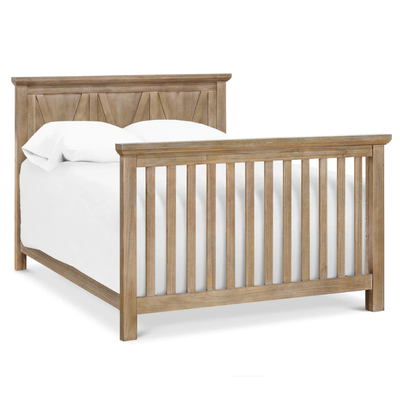 Emory Farmhouse 4-in-1 Convertible Crib by Monogram by Namesake at $899! Shop now at Nestled by Snuggle Bugz for Cribs.