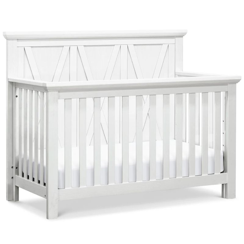 Emory Farmhouse 4-in-1 Convertible Crib by Monogram by Namesake at $899! Shop now at Nestled by Snuggle Bugz for Cribs.