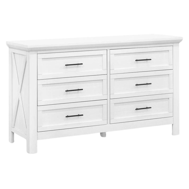 Emory Farmhouse 6-Drawer Double Dresser by Monogram by Namesake at $999! Shop now at Nestled by Snuggle Bugz for Dressers.