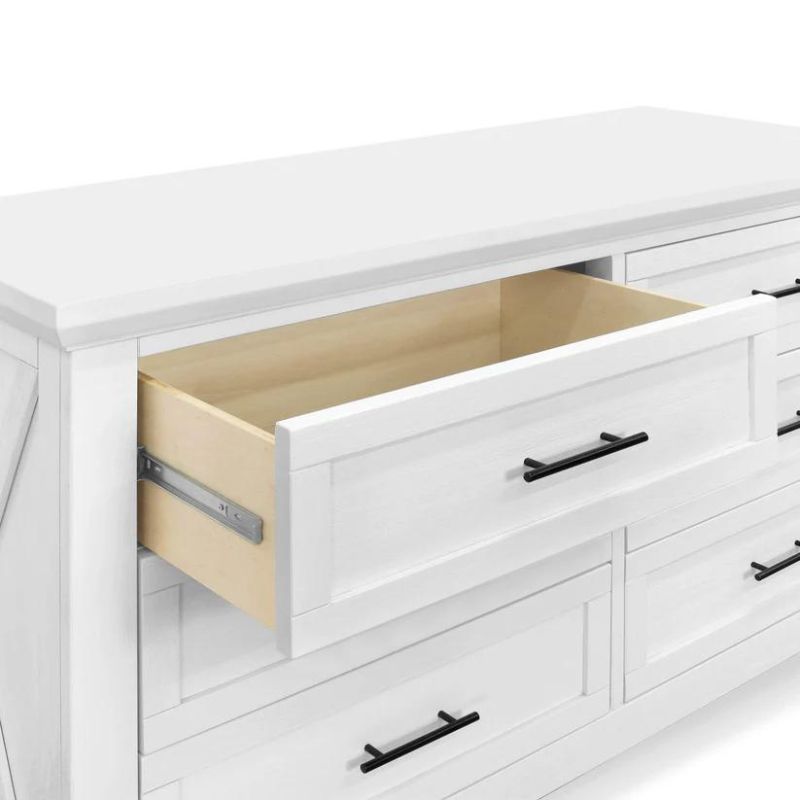 Emory Farmhouse 6-Drawer Double Dresser by Monogram by Namesake at $999! Shop now at Nestled by Snuggle Bugz for Dressers.