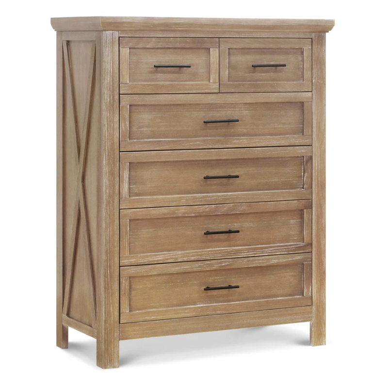 Emory Farmhouse 6-Drawer Chest by Monogram by Namesake at $1299! Shop now at Nestled by Snuggle Bugz for Dressers.