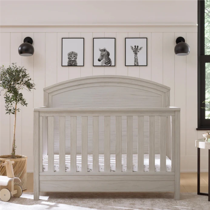 Hemsted 4-in-1 Convertible Crib by Monogram by Namesake at $899! Shop now at Nestled by Snuggle Bugz for Cribs.