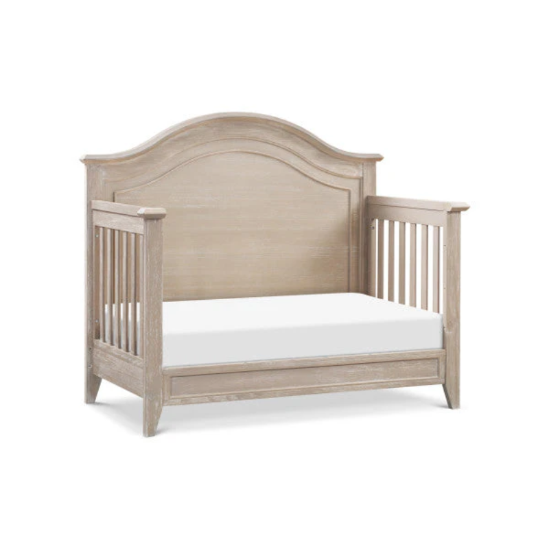 Beckett 4-in-1 Curve Top Convertible Crib by Monogram by Namesake at $799! Shop now at Nestled by Snuggle Bugz for Cribs.