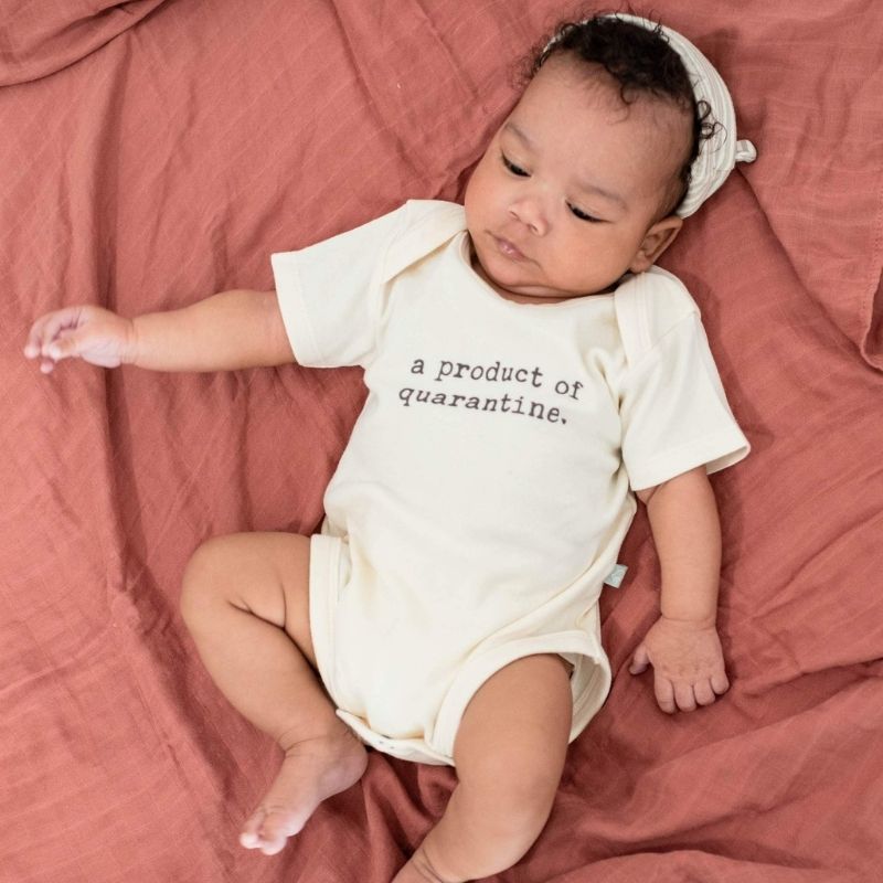 Organic Graphic Bodysuits Quarantine