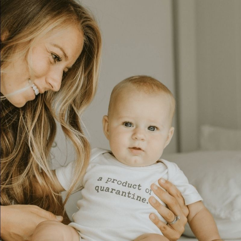 Organic Graphic Bodysuits Quarantine