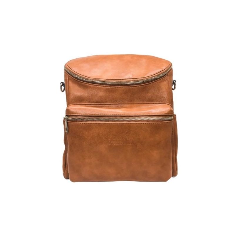 The Liam Mini Diaper Bag Cognac