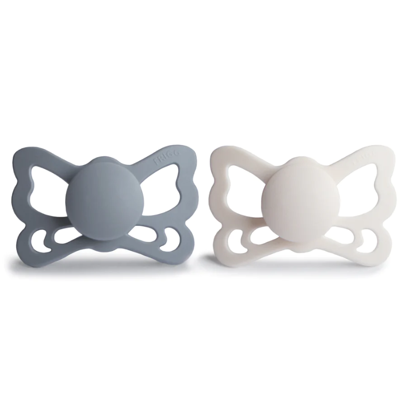 Butterfly Anatomical Silicone Pacifier 6-18 Months - 2 Pack