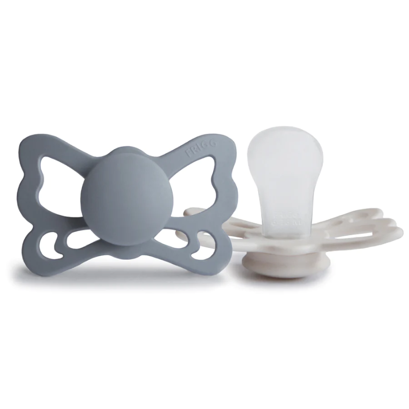 Sucette anatomique en silicone Butterfly 6-18 mois - Lot de 2