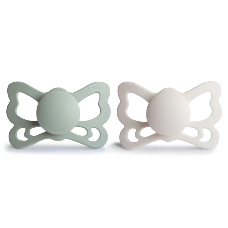 Butterfly Anatomical Silicone Pacifier 6-18 Months - 2 Pack