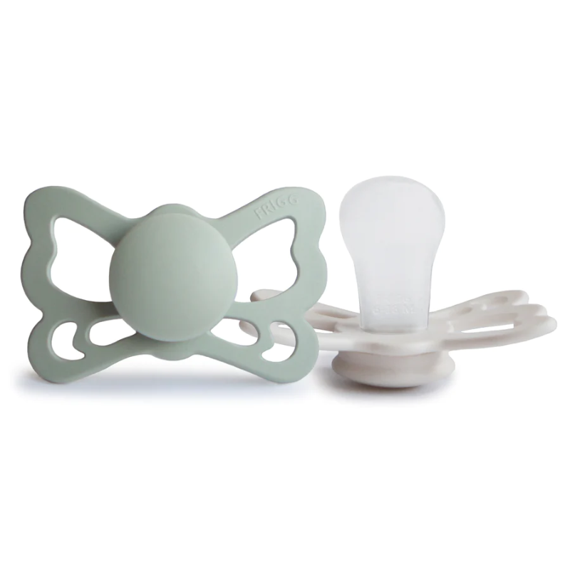 Butterfly Anatomical Silicone Pacifier 6-18 Months - 2 Pack