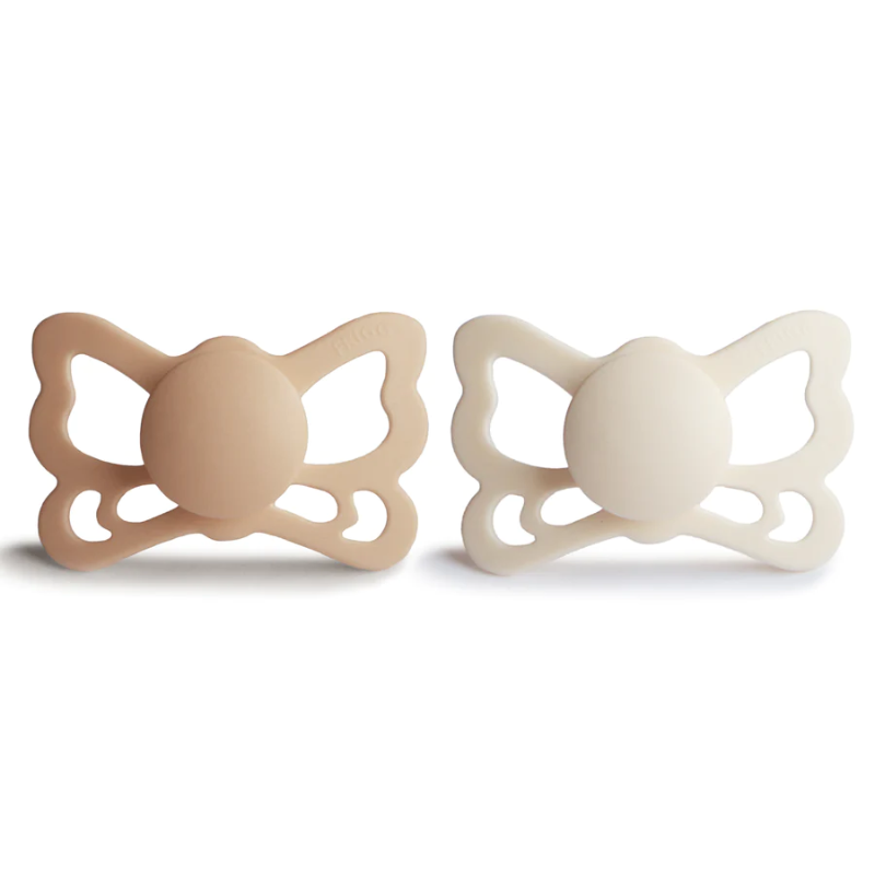 Bug Pacifier Butterfly Anatomical Silicone Pacifier 6-18 Months - 2 Pack | Snuggle ...