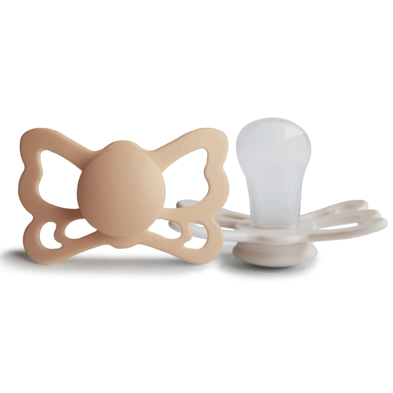 Butterfly Anatomical Silicone Pacifier 6-18 Months - 2 Pack