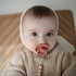 Daisy Natural Rubber Baby Pacifier - 2-Pack Powder Blush & Cream