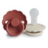 Daisy Silicone Baby Pacifier - 2-Pack Clay & Cream