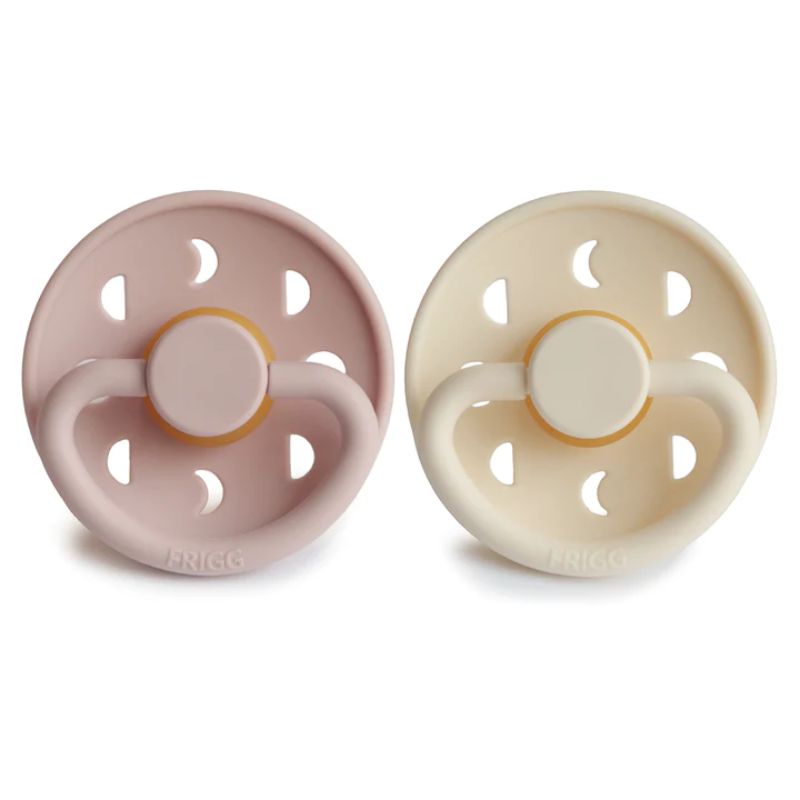 Moon Natural Rubber Baby Pacifier - 2 Pack
