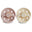 Moon Natural Rubber Baby Pacifier - 2 Pack Blush & Cream