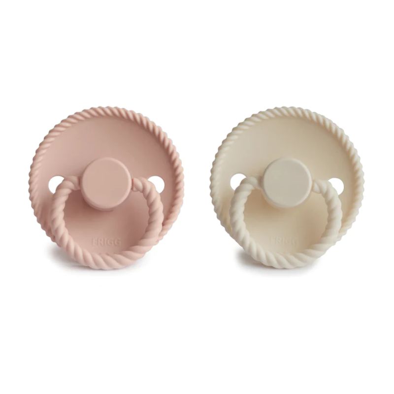 Rope Silicone Baby Pacifier - 2 Pack