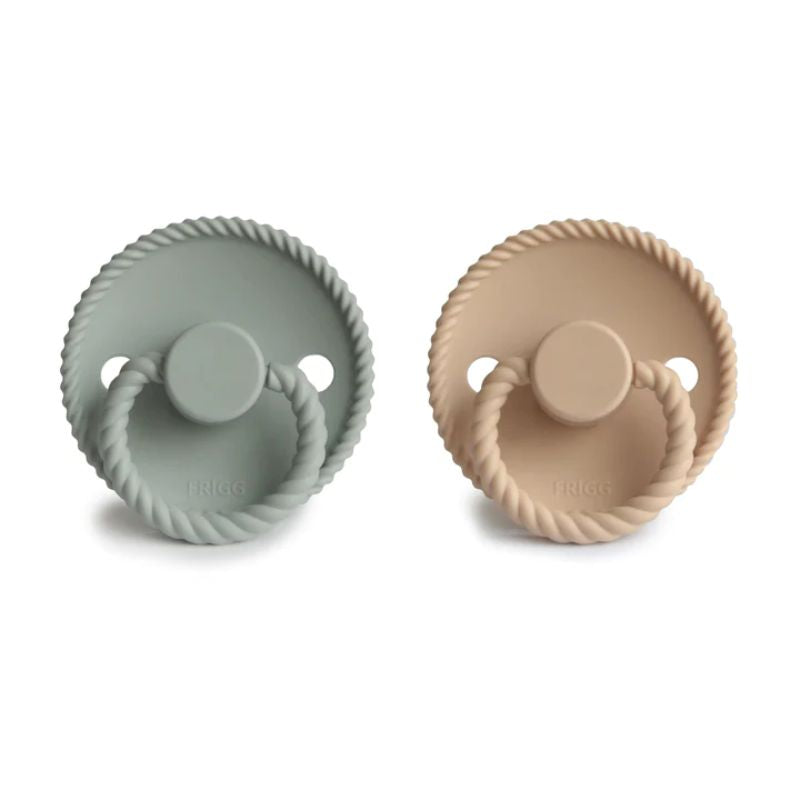 Rope Silicone Baby Pacifier - 2 Pack