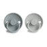 Rope Silicone Baby Pacifier - 2 Pack Silver Gray & French Gray