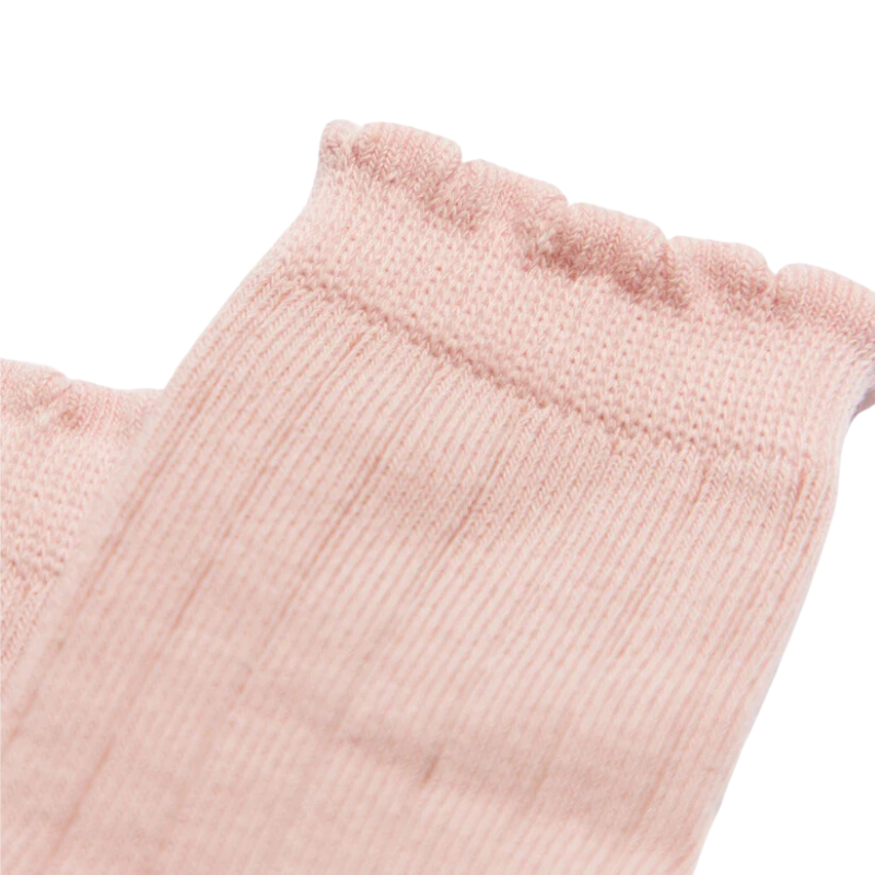 Chaussettes hautes festonnées