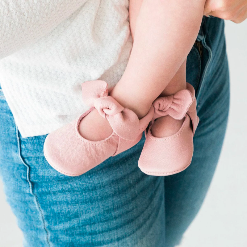 Knotted Bow Moccasins