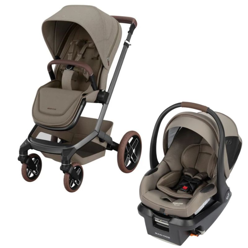 Fame Stroller + Mico Luxe Car Seat Travel System - Twillic Truffle