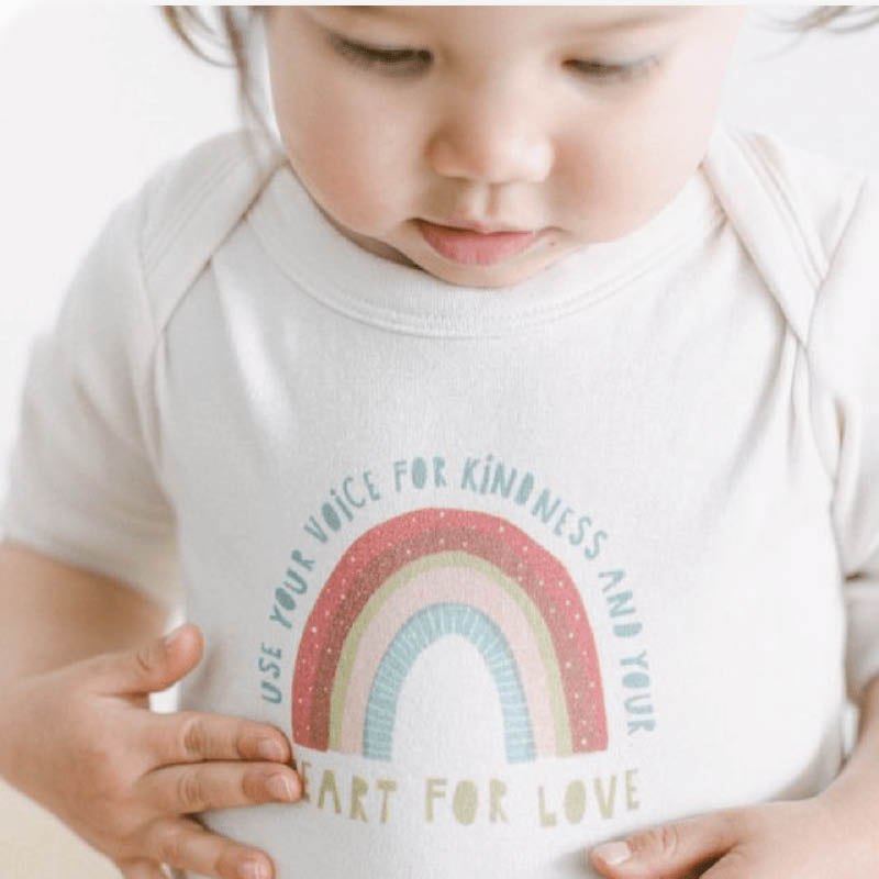 Organic Graphic Bodysuits kindness