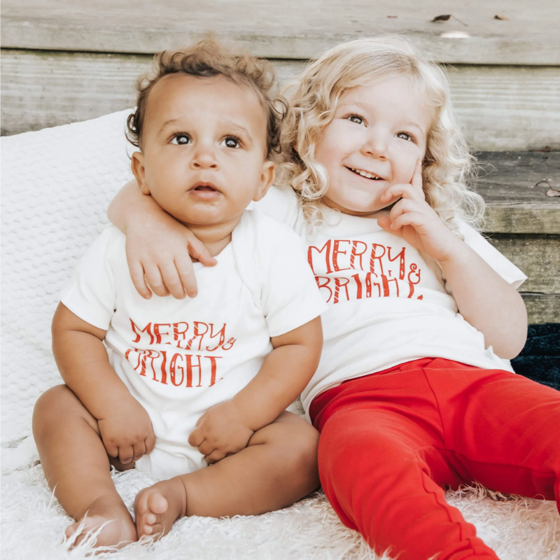 Toddler Graphic Tee - Holiday Collection Merry & Bright