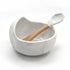 Silicone Bowl + Spoon Set marble