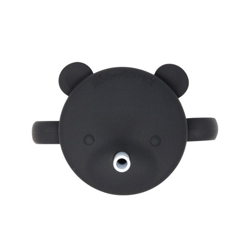 Grow With Me Silicone Bear Cup Black