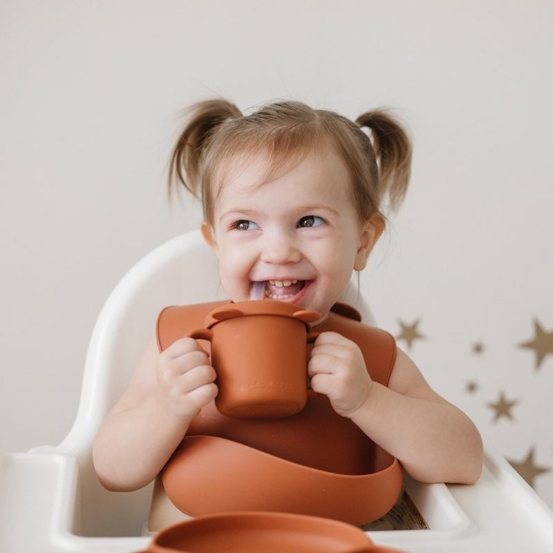 Grow With Me Silicone Bear Cup Clay