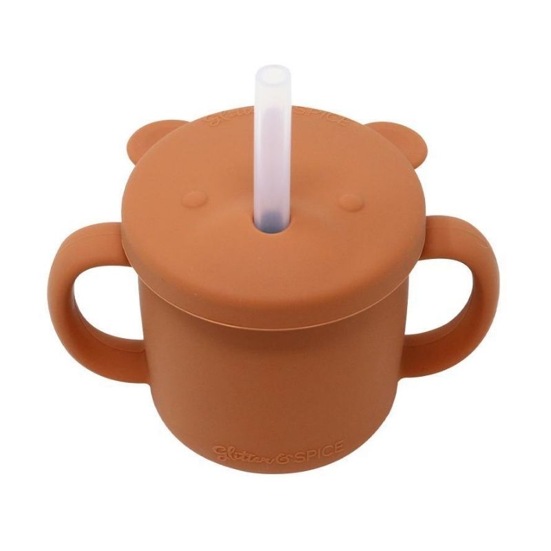 Grow With Me Silicone Bear Cup Clay