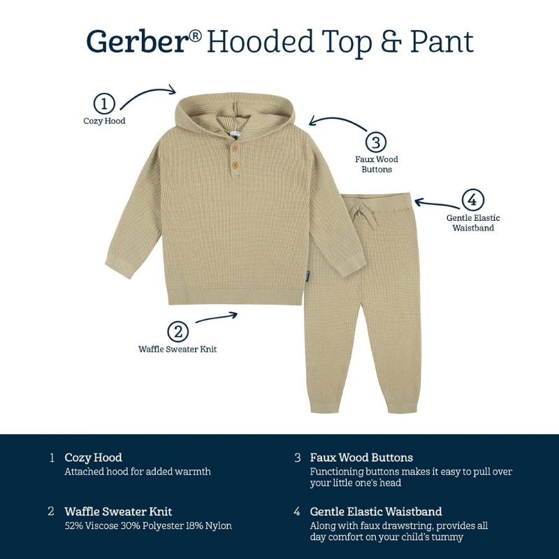 2-Piece Infant and Toddler Sweater Knit Set