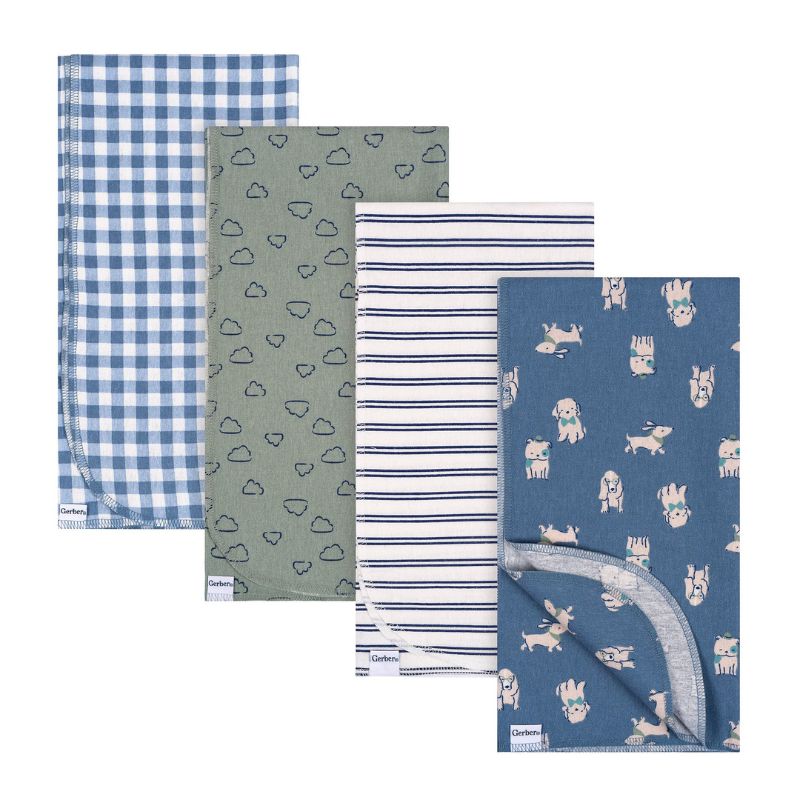 Flannel Receiving Blanket - 4 Pack