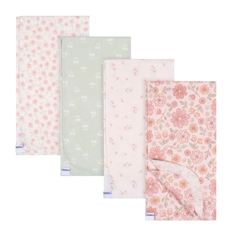 Flannel Receiving Blanket - 4 Pack