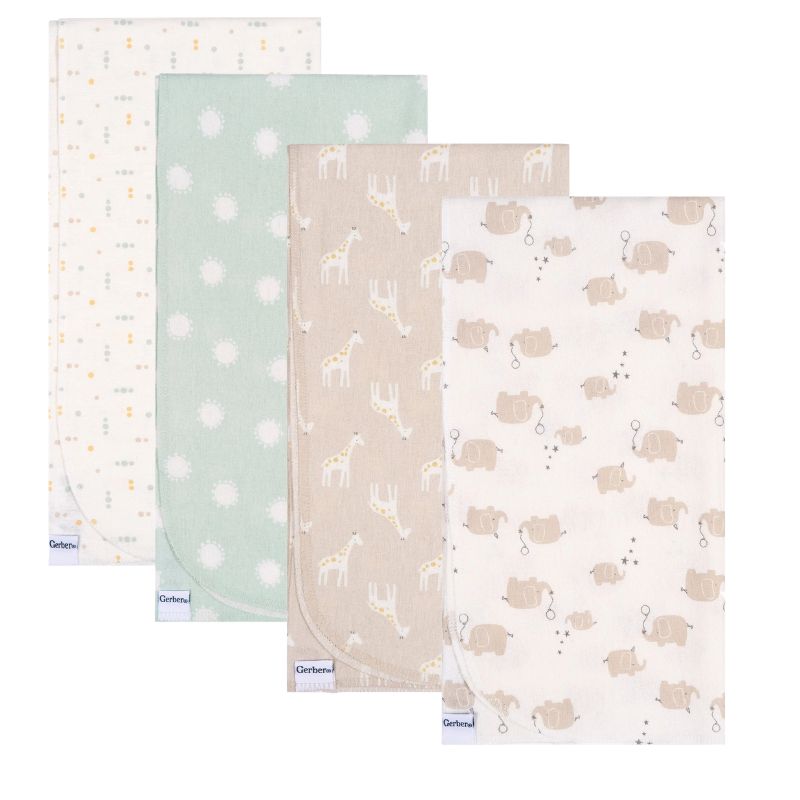 Flannel Receiving Blanket - 4 Pack