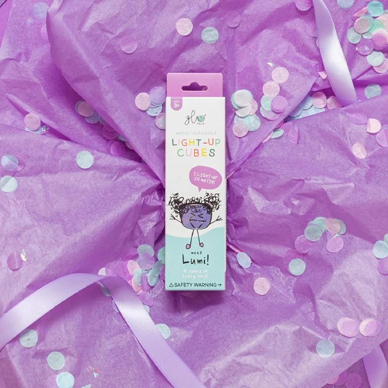 Glo Pals Light-Up Cubes - 4 pack Lumi-Purple