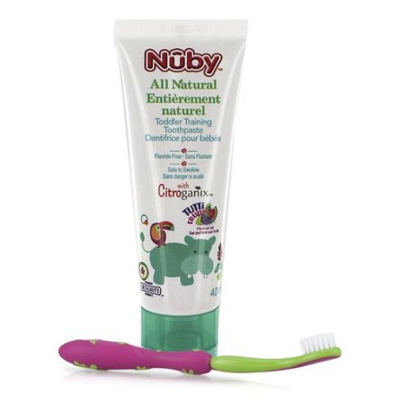Dentifrice avec brosse à dents d'entraînement pour tout-petits