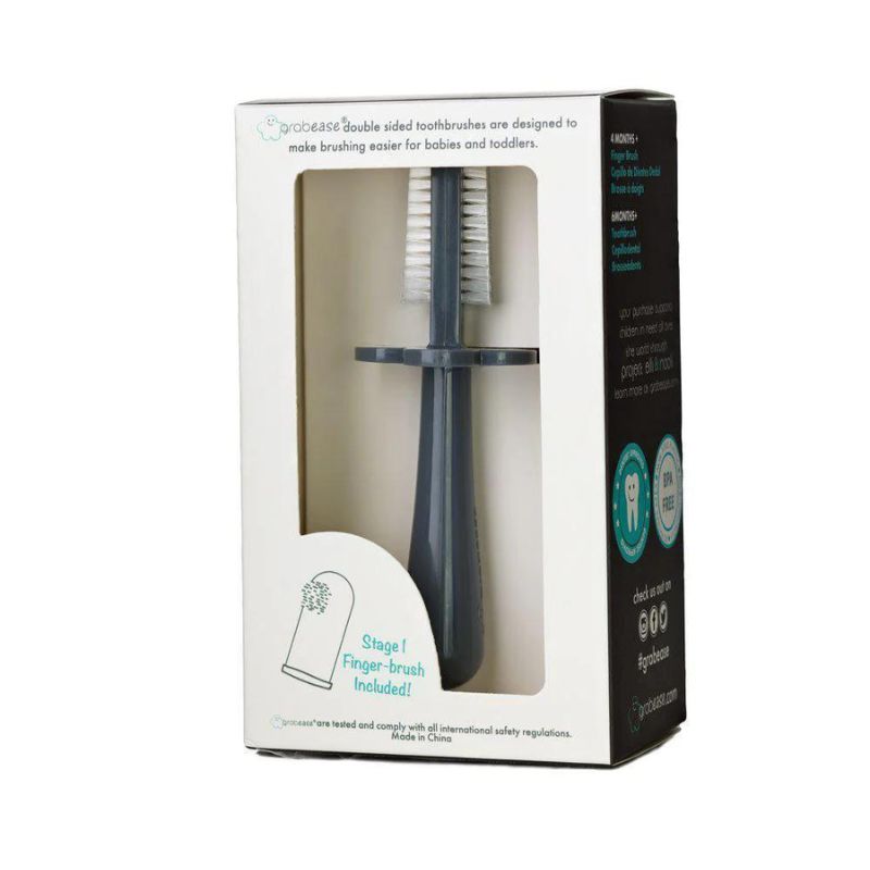 Double Sided Toothbrush Grey