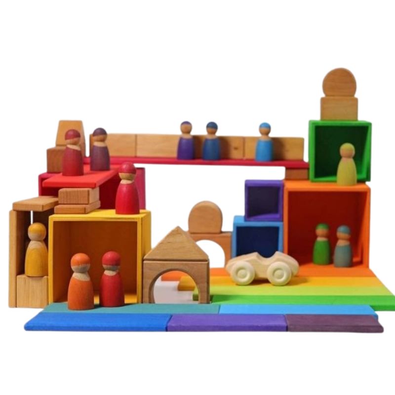 Stackable Shapes Boxes/Rainbow