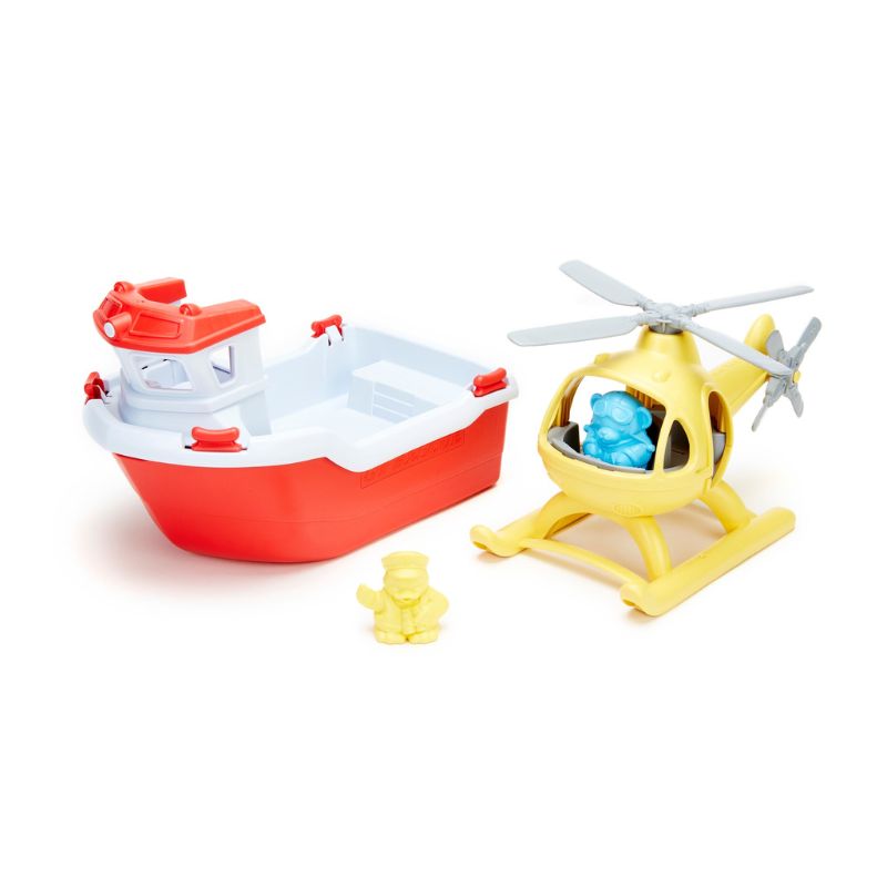 Rescue Boat & Helicopter