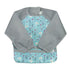 Snap + Go Easy-Wear Long Sleeve Bibs Aqua Swan