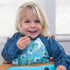 Snap + Go Easy-Wear Long Sleeve Bibs Aqua Llamas