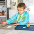 Snap + Go Easy-Wear Long Sleeve Bibs Aqua Sloth Jungle