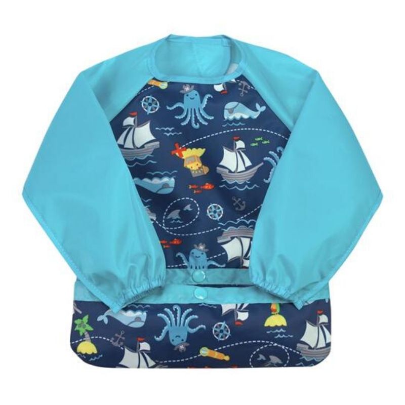 Snap + Go Easy-Wear Long Sleeve Bibs