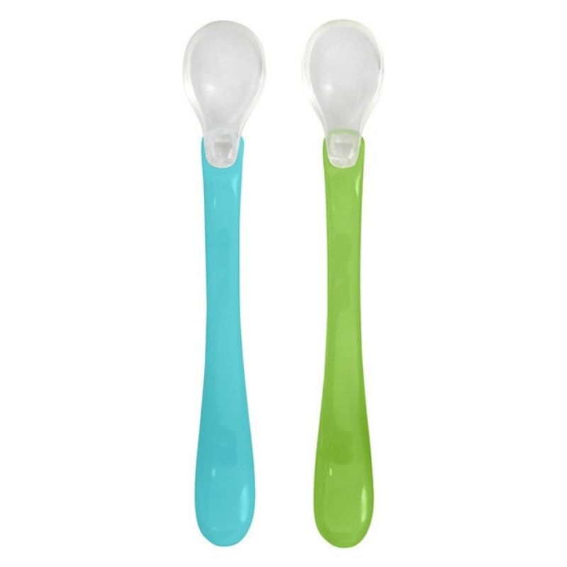 Feeding Spoons - 2 Pack Aqua