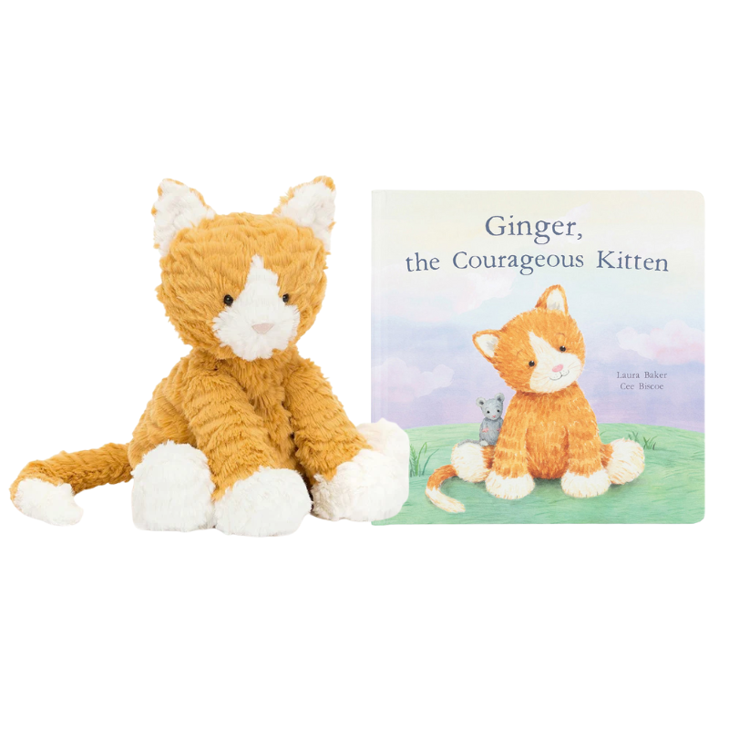 Ginger the Courageous Kitten Book + Plush Bundle