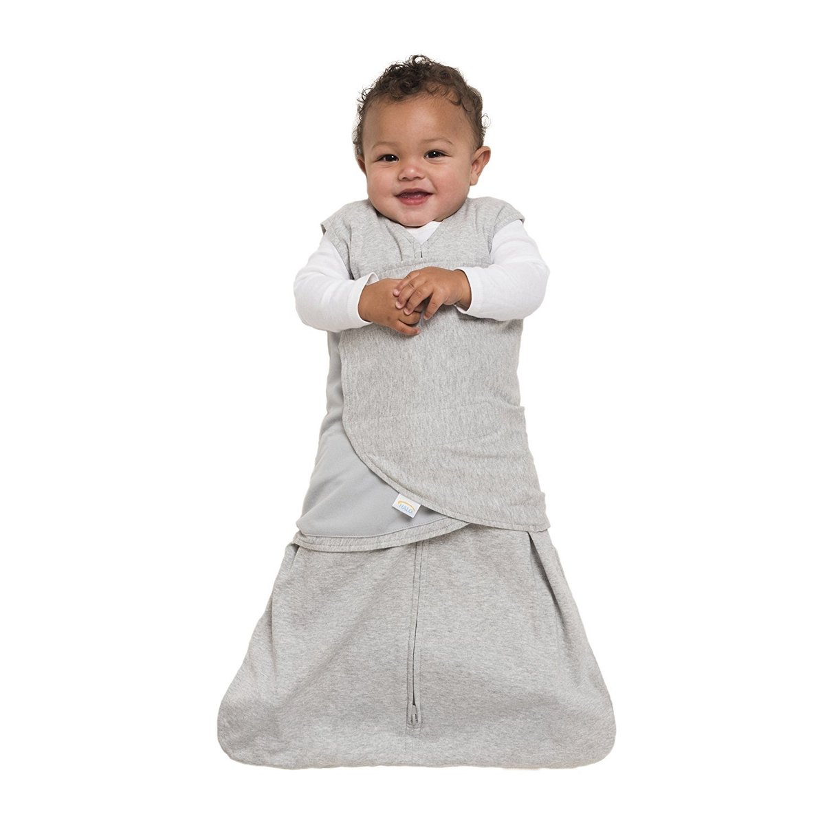 Cotton Swaddle Sleepsack 1.5 Tog Heather Grey